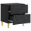 VidaXL vidaXL Bedside Table 2 pcs Black 43 x 34.5 x 48 cm Engineered Wood 2