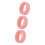Silikon Ringcover Schutzhülle Smart Ring Pink 3er 18