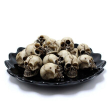 40Pcs Simulation Skull Model Toys Modern  Skull DIY Halloween Decoration Funny Model Toys Collection