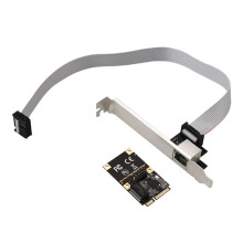 Adaptador de Red Ethernet para Computadora de Escritorio Tarjeta de Red PCIe Gigabit 2.5G Adaptador LAN RJ-45 para Juegos de Servidor RJ-45