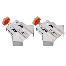 2Pc Carpenter Quick Positioning Clamp for Wood Panel Splicing 90 Degree Right Angle Fixing Clips Right Angle Clamps-Open