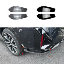 For X4 G02 LCI M Sport 2022+ Rear Bumper Lip Angle Diffuser Splitter Spoiler Protector Carbon Fiber