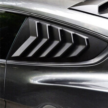 Carbon Fiber Color 1/4 Rear Side Vent Quarter Window Louver Shutter Cover Trim for 2015-2022 Mustang