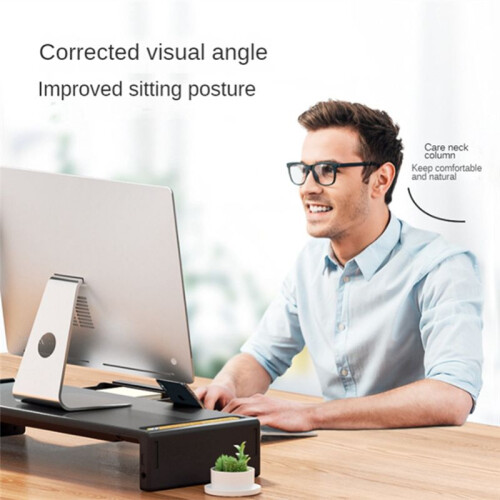Monitor Increases Elevated USB Expansion and Folding Computer Desktop Storage Desktop Increase Base Bracket Organizer