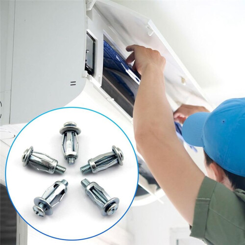 80Pcs M4 x 20 Petal Nuts Expansion Nut, Jack Nuts with Screws, Short Jacknut Expansion Nut Flat  Threaded Insert Nut
