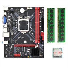 Placa Base de Escritorio B85M VHL +CPU I3-3220 +2X DDR3 1600MHz 8G RAM LGA 1155 USB 3.0 3.0 Placa Base de Computadora