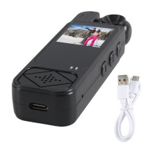 2X 1080P HD Camera - Portable Digital Video Recorder Cam with Infrared Night Vision Compact Sports DV Camcorder,A