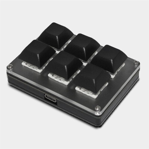 6-Key Wireless Customizable Keyboard 2.4G USB  Tri-Mode Key Customization Hot-Swappable Keys