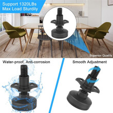 MöBelnivelliergeräT mit 3/8-Zoll-16-Gewinde und T-Nut-Set, Verstellbares MöBelnivelliergeräT für Tische, SchräNke, StüHle und Mehr