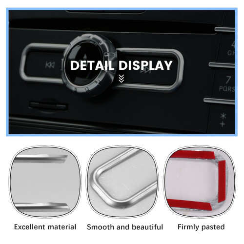 Chrome Interior Accessory Cd  Sequin Trim for   Cla Gla B Class A180 W176 E Gle Class Coupe ,Car Styling 1