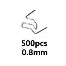 500Pcs 0.8mm Outer Corner Hot Stapler for Plastic  Repair Standard Pre Cut Wave Staple Welding Bumper Car Bumper