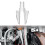 1 Pair Chrome Front Fork Wind Deflector for -Electra Glide 1995-2019 Mount Motorcycle Windshield Fork Covers 3