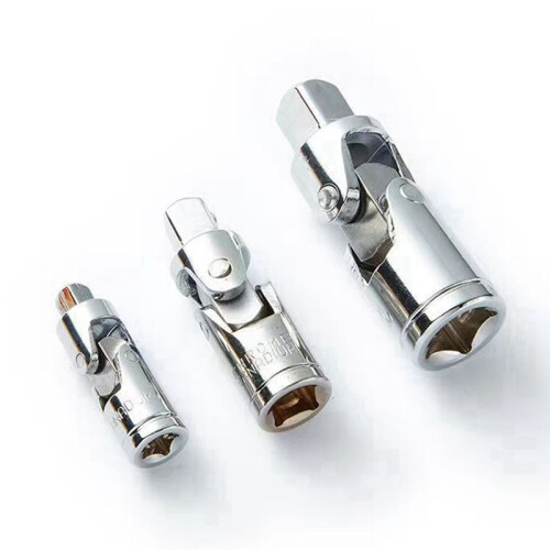 3-Piece Universal Socket Adapter 1/4 3/8 1/2 Socket Universal Joint Universal Socket Ratchet Tool