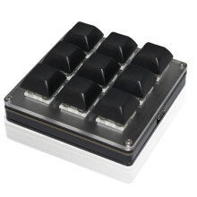 Draadloos, Aanpasbaar Toetsenbord met 9 Toetsen, 2.4G USB Tri-Mode Sleutelaanpassing Hot-Swappable Toetsen