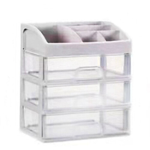 Cosmetic Desktop Storage Box Multi-Layer Drawer Dust-Proof Storage Simple Transparent Finishing Rack