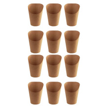 200 StüCke Entsorgung Take-Out Kuchen Ei BläTterteig Pommes Frites Chips Snacks Papier Becher Halter, 300 Ml