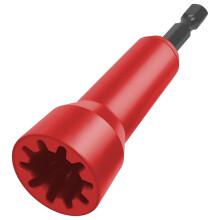 Ferramenta de TorçãO de Fio, Chave de Porcas de Fio, Conector de Fio GiratóRio, Soquete GiratóRio de TorçãO de Fio com Mandril Vermelho de 1/4
