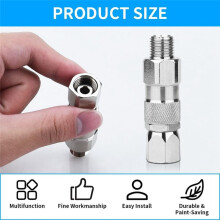 Airless Spuitdraaikoppeling 1/4-Inch Hogedruk Schilderbenodigdheden Airless Spuitslang, Draaibaar (6 Stuks)