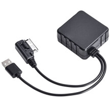 Car Receiver Cable Adapter Multimedia Audio Cable Radio Media Interface with USB for AudiAMI MMI2GQ7A6LA8LA4L