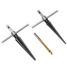 Handruimergereedschap, Taps Toelopende Ruimerset, 3-13 mm (1/8In-1/2In) en 5-16 mm (½In-5/8In) Brugpengathandvat Taps Toelopende Ruimers