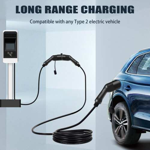 32 Amp Charging Cable Type 2 to Type 2 Adapter 5 Meter High Powered Connector 1