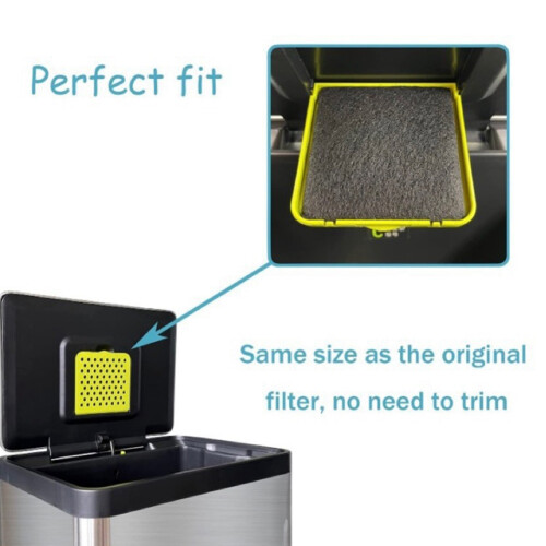 Household Trash Can Charcoal Filter Pad Deodorizer Remove Odor Odor Filter Kitchen Trash Can Deodorizing Cotton 2