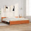 VidaXL vidaXL Bed Frame Wax Brown 205.5 x 185.5 x 51 cm Solid Pine Wood 2