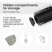 Travel Hair Brush Secret Hidden Diversion Safe,Safe Hidden Stash Secret Boxes Container, Money Jewelry Keys Valuables