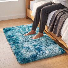 (TEAL- TYE DYE, 60X110 CM) Extra Large Rugs Fluffy Shaggy Living Room Rug