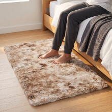 (BEIGE- TYE DYE, 60X110 CM) Extra Large Rugs Fluffy Shaggy Living Room Rug