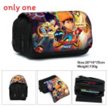 (Orange) Hero Elements Boboiboy Pencil Case With Dual Compartments For Supplies School
