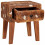 VidaXL vidaXL End Table with Drawer Brown 40 x 32 x 46 cm Solid Reclaim Wood 4