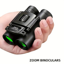(Binocular) 10x25 Fernglas, Schwarz und Grün, strapazierfähiges Gummimaterial, hochauflösendes tragbares Fernglas