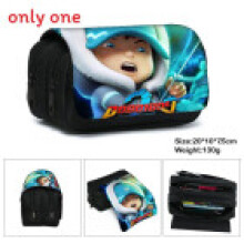 (Purple) Hero Elements Boboiboy Pencil Case With Dual Compartments For Supplies School