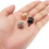 Guitar Strap Part Includes 3 Pair Guitar Strap Buttons End Pins and 3 Pair Rubber Guitar Strap Blocks 5