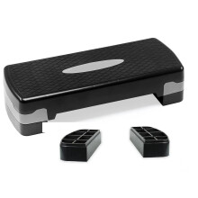 2 Level Adjustable Aerobic Stepper Fitness Step Platform Home Gym Cardio