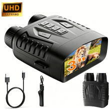 (Black) 1-teiliges digitales Nachtsichtfernglas, 10-facher Digitalzoom, 7-Stufen-IR, 800 m volle Dunkelsicht, 3-Zoll-Bildschirm,