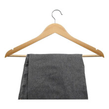 20 X Wooden Clothes Hangers 44.5 X 23cm Wooden Hangers Wooden Clothes Hangers 360 Degree Rotation