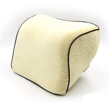 (Grey, Velvet) Seat Headrest Car Pad Contour Pillow Head Neck Rest Memory Support Cushion
