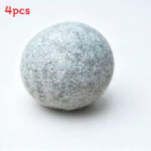 (Light Gray) Wool Dryer Balls For Static Reduction And Fabric Softener Laundry In Household