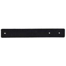 20Pcs Wall Hooks,PU Leather Curtain Rod Holder, Leather Straps for Hanging Bracket DIY Home Storage Hook Wall Boho Black