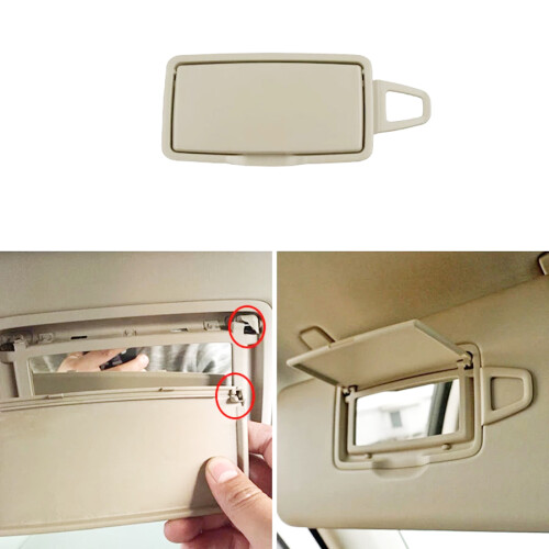 Car Left Replacement Sun Visor with Vanity Mirror for   C Class W205 GLC Class W253 Yellow 2