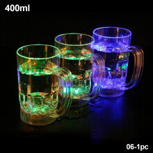 (06, 280-480ml) Neue blinkende Tasse Wein Bier Whiskey Becher Wasser Getränke Trinkglas LED automatisch leuchtende Tasse Party dekorative Lieferungen