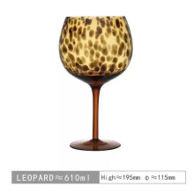 (A, 401-500ml) Vintage Leopard Kelch Kristallglas Weinglas Tasse Runder Bauch Antike Gläser Cocktail Whisky Gläser Barware Trinkwa
