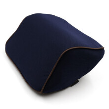 (Navy, Eyelet) Seat Headrest Car Pad Contour Pillow Head Neck Rest Memory Support Cushion