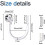 Curtain Hooks with Clear Wall-Mounted Ties White Heavy Duty 3
