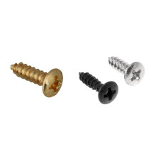 50 Pcs Guitar Bass Screws Parts for Scratchplates Pickguard & 200 Pcs Bass Guitar Pickguard Screws Scratch Plate