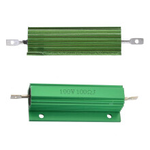 2 pcs Wirewound Power Resistor Chassis Mount Green Wirewound Aluminium Housed Resistor-1 pcs 100W & 2 pcs 50W