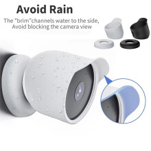 Camera Protector for Nest Cam Outdoor/Indoor Camera Cover Case Security Webcam Housing Water-Resistant White