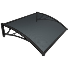 VOUNOT 120x80cm Front Door Canopy Porch Outdoor Awning, Patio Rain Shelter, Anthracite